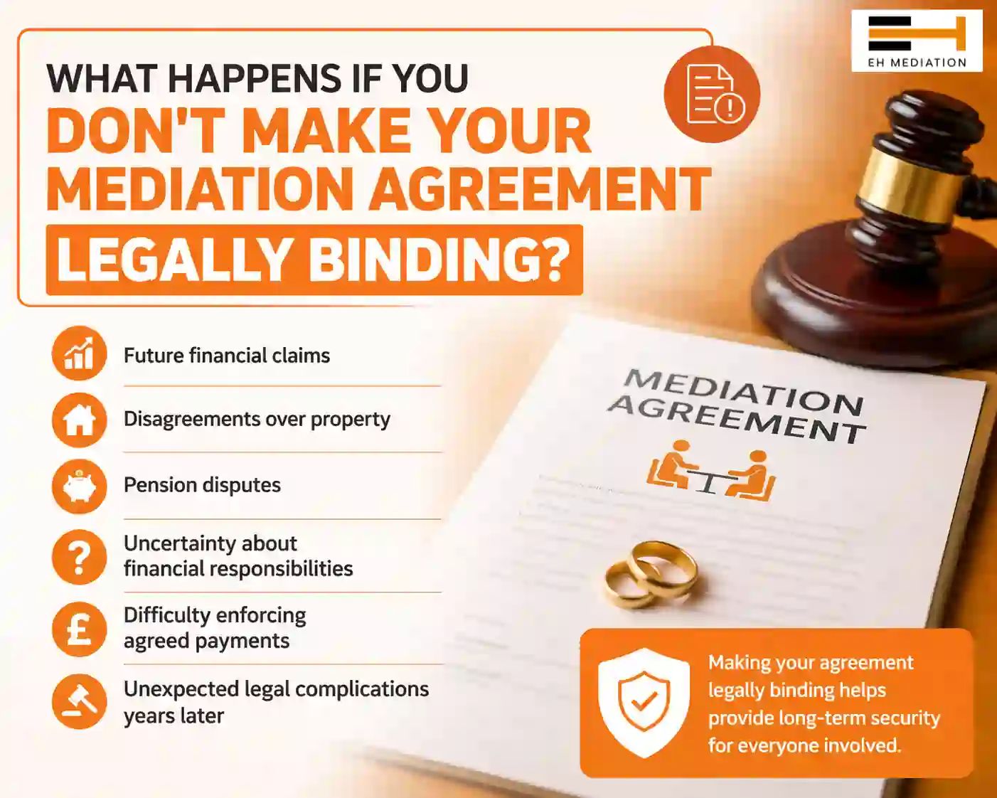 What Happens If You Don't Make Your Mediation Agreement Legally Binding Saffron Walden?
